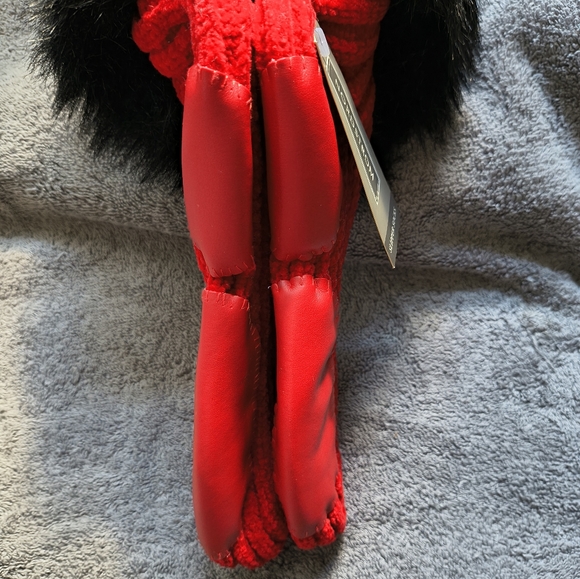 Nordstrom Womens Black and Red Slipper Socks One Size 9-11 Lounging Relaxed Fit - Picture 6 of 9